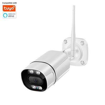 China Qearim IP66 NIGHT VISION Full HD IP Wireless Colorful Outdoor Tuya Bullet Smart Camera 2MP 3MP Network Camera Night Vision Life for sale