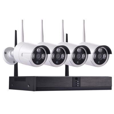 China Outdoor Channe Wifi 1080p Xmeye Nvr Kit 4ch Hd Security Camera Surveillance Security System Qearim Night Vision Wireless P2P Kit 4ch for sale