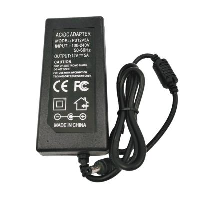 China CCTV Surveillance Security System 5000mA For CCTV Security Surveillance System Adapter DC 12V 5A Power Supply for sale