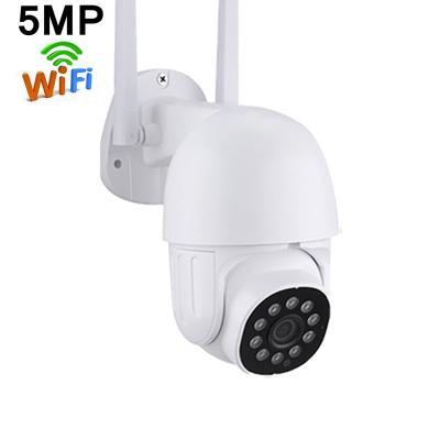 China Hot outdoor 360 wifi ICSEE AI mini camera 1.5 inch IP speed dome camera full color human detection 5MP PTZ tracking camera for sale