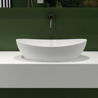 China FW-2221 Modern Wall Washing Ware Solid Bathroom Wash Basin Sink for sale