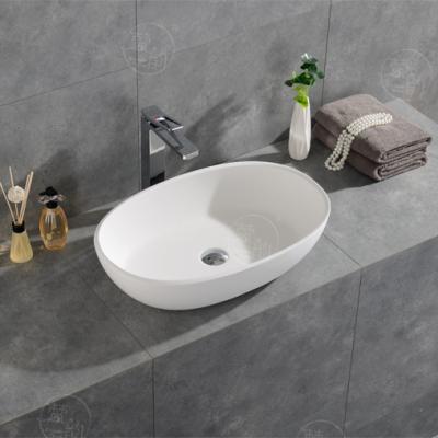 China Modern Artificial Stone Bathroom Countertop Solid Surface Sink Basin FW-2230 for sale