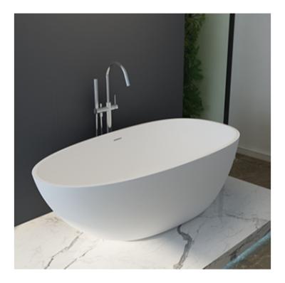 China Freestanding Chinese Soaking Tub Round Bathtub Natural Artificial Marble Stone Bathtub for sale