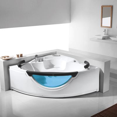 China New Eco-friendly Material Bathtub Indoor Air Bubble Free Massage Glass Acrylic Bathtub With Whirlpool for sale