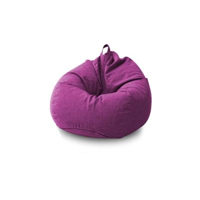 China (Size) Amazon Hot Sale Adjustable Polyester Fabric Puff Bag Sofa Furniture With Removable Cove For All Ages Large Purple Bean Bag Chairs for sale