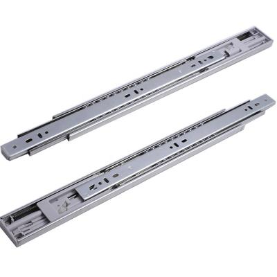 China DY4507SN-04 Low Profile Full Cabinet Extension 3 Spring 45mm Single Fold Soft Narrow Drawer Slide for sale