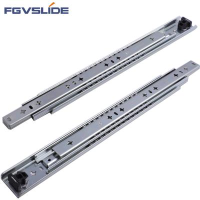 China Modern Heavy Duty Drawer Slides Full Extension Ball Bearing Drawer Rails Runners Side Mounting 250 lb Max Load Capacity for sale