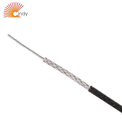 China High Temperature High Voltage 180 Degree Tinned 300V 500V Fiberglass Electrical Wire Copper Silicone Woven Cable Jacket for sale