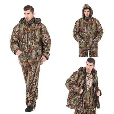 China Canister Hunting Camouflage Clothing Winter Jacket Pants Suit Sport OEM Factory Order Logo Outdoor Custom Wholesale Hunting for sale