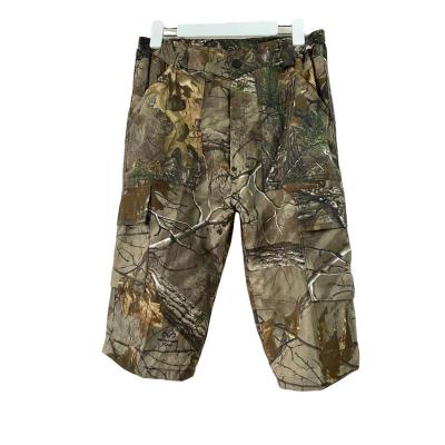 China Wholesale Custom Camouflage Clothing Man Short Pants Cotton Logo Acid Resistant Outdoor Hunting for sale