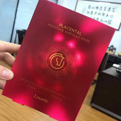 China Customs Recyclable Package Printed UV Coated Light Shine Flat Pack Corrugated Mailing Foldable Paper Boxes Gold Foil for sale