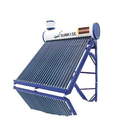 China Outdoor Good Quality Preheated Pressurized Vacuum Tube Solar Water Heater for sale