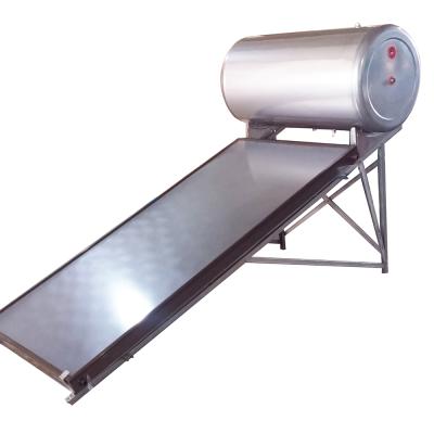 China Outdoor 200 Liters Compact Pressurized Flat Panel Solar Powered Water Heater System for sale