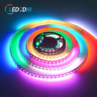 China Indoor& Outdoor Decoration Low Voltage 5V Magic Led Light With 96leds/m 10mm WS2813B IC Full Color Programmable 5050 LED Strip Light Strip IC for sale