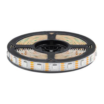 China Waterproof colorful accessible LANDSCAPE ws2813 RGB LED strip 5V 30/60/96/144pixels in one meter led cuttable for holiday lighting for sale