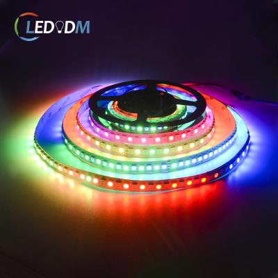 China Indoor& Outdoor Decoration WS2813 High Quality Built-in IC RGB Led Strips 5V 5050 RGB Pixel Accessible Digital Led Strips Lights 144 Leds/m for sale