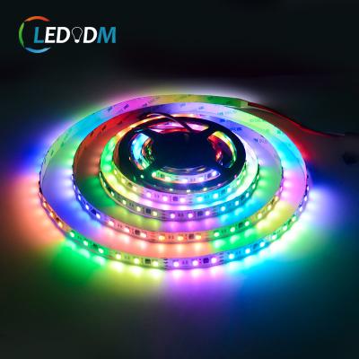 China Indoor& Super Bright Outdoor Decoration 60 LED Dreamy Color RGBIC Tape 12v 24v Flexible Addressable RGBW WS2814A IC Led Strip Light For Indoor Decor for sale