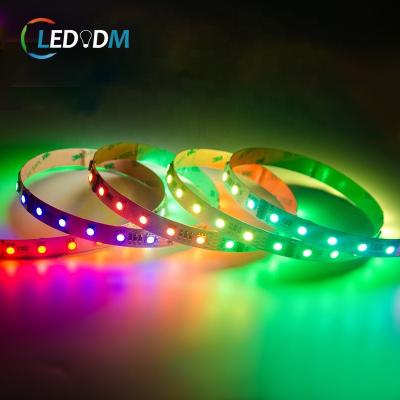 China LANDSCAPE Dc24v 5050 multi color breakpoint transmission DMX control addressable RGB RGBW cable led strip pixel dmx512 light for sale