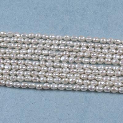 China Pearl 6-7mm AAAA Pearl 6-7mm Natural White Baroque Top Quality Freshwater Pearls for sale