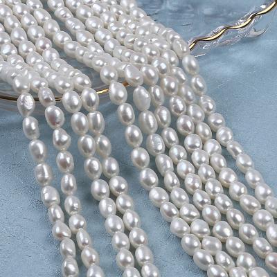 China Pearl 7-8mm AAAA Pearl 7-8mm Pearl Top Quality Natural White Baroque Freshwater Pearls for sale