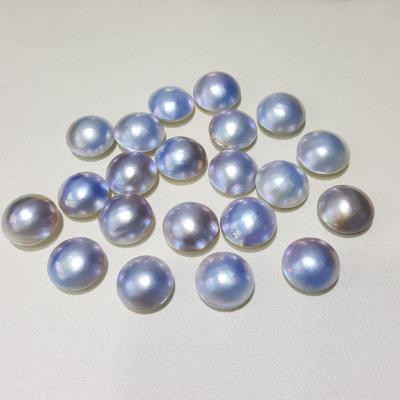 China Natural round pearl 14-15mm mabe pearl AA saltwater half pearl for sale