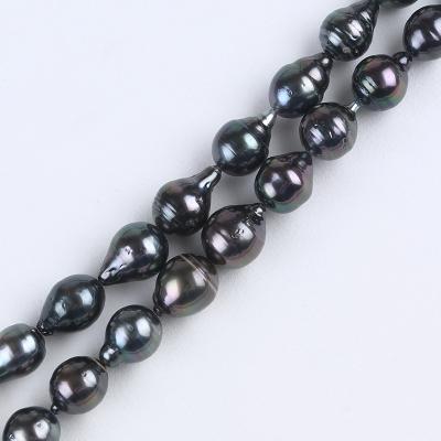 China Loose Saltwater Pearl Seawater Pearl Drop Tahitian Black Beads for sale