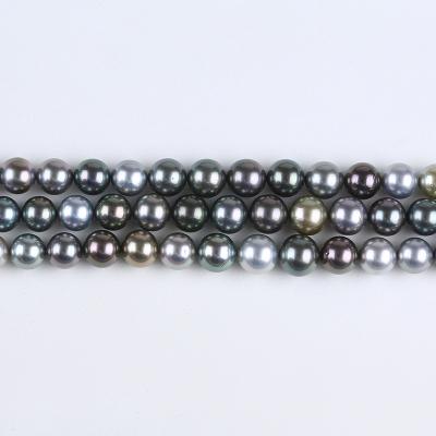 China Saltwater Pearl Saltwater Pearl Round Loose Tahitian Black Pearls for sale