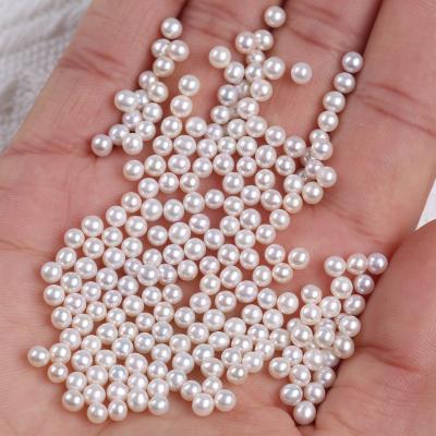 China Wholesale Freshwater Pearl 3.5-4mm AA Loose Beads Round Natural Pearl Freshwater for sale