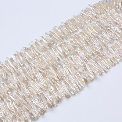 China Pearl White Natural Freshwater Stick Pearl String for sale