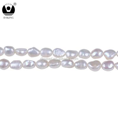 China Freshwater Pearl AA 8-9mm Baroque White Freshwater Pearl Strand for sale