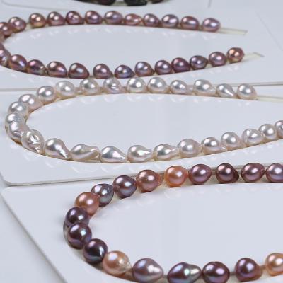 China Pearl 11-13mm Edison Drop Shape Natural Freshwater Pearl Necklace for sale