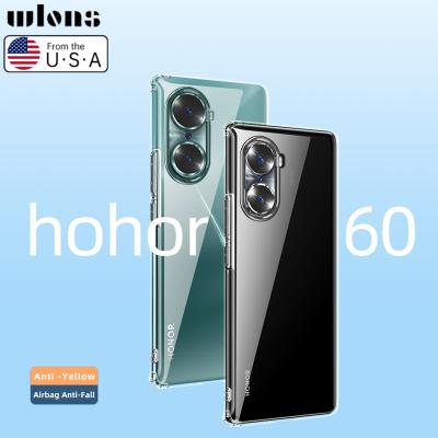 China Crystal Clear Shockproof Shield For Honor 60 Pro Anti Gel Case Yellow Hybrid Rubber Frame Hard PC Back Cover For Huawei P50 Pro Mate 40 for sale