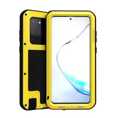 China Mei Powerful Heavy Duty Protective Metal Case Love Protective Phone Case Cover For Samsung Galaxy Note10 Lite for sale