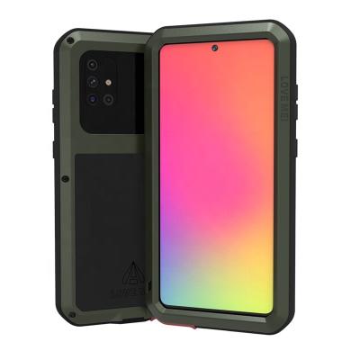 China Mei Powerful Full Body Protection Metal Love Rugged Phone Case Heavy Duty Protective Case For Samsung Galaxy A71 for sale