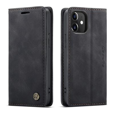 China Durable CaseMe Magnet Wallet Shockproof Stand Cover Device Cover PU Leather Case For iPhone 12 mini 5.4 for sale