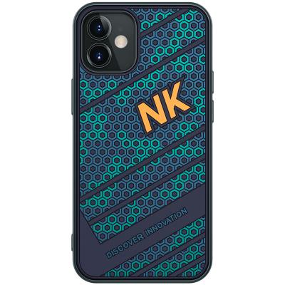 China Nillkin Hybrid Bumper Protective Case PC TPU Case Fashion Design 3D Hybrid Honeycomb Textured Phone Case For iPhone 12 mini for sale