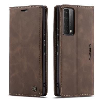 China CaseMe Retro Cover Device Durable Shockproof Case For Huawei P 2021 Smart Magnetic Card Holder Wallet Luxury Cover For Huawei Y7a for sale