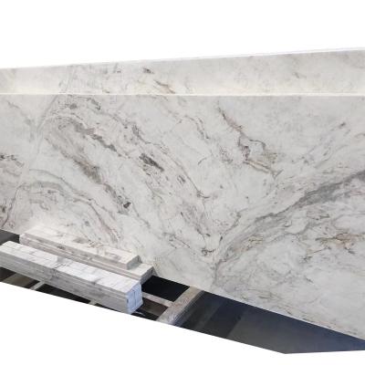 China Modern High Quality Luxury natural white marble slabs countertop, Island and vanity top for sale