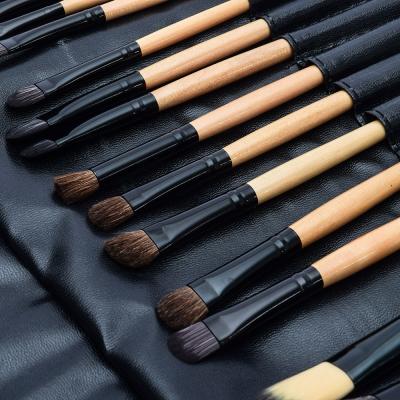 China Lady Best Make Up Brushes Synthetic 24 Pcs Makeup Set 24 Pieces Wooden Makeup Brushes Makeup Cosmetic Tools Beauty Brushes for sale