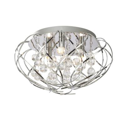 China Crystal Ball Ceiling Lamp Home Chrome G9 Outdoor Mounted Chandelier Light For Hallway Bedroom for sale