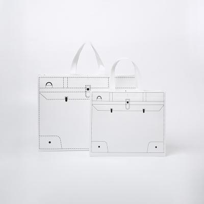 China Eco friendly tote bag non woven material white shopping bags for sale