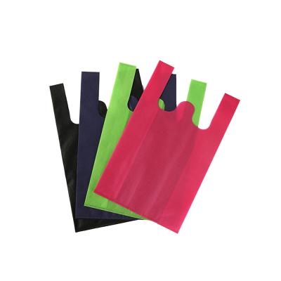 China Zhejiang factory shopping mall pp nonwoven bag vest non-woven storage bags for sale