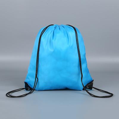 China Eco Friendly Polyester Drawstring Bag With Custom Printed Logo for sale