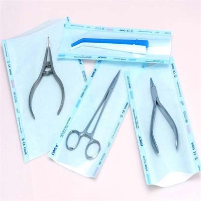 China Roll Type Sterilization Pouches For Autoclave Clear Film Easy Removable for sale