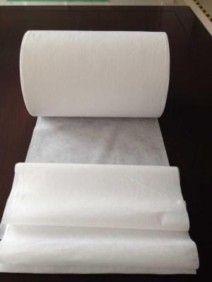 China 50 Gsm White Cotton Cloth , Cotton Wool Fabric Biodegradable For Cleansers Moisturizers for sale