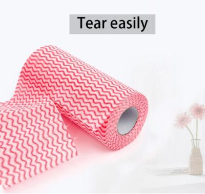 China Perforated Kitchen Nonwoven 50GSM Disposable Cleaning Cloth for sale