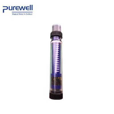 China Remove Bacterias Outdoor Water Filter Series Purewell Water Filter Straw for sale