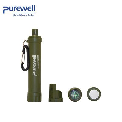 China Remove bacterias & Pest Outdoor Survival Portable Water Filter Purification Straw for sale