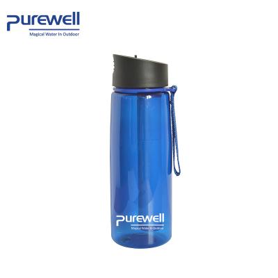 China Good Quality Sustainable Filtered Portable Water Bottle Personal Water Purifier Bottle With Filter For Lifetime Vanish for sale