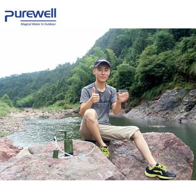 China Food Grade ABS Personal Portable Pump Water Filter for First Aid Kit, Camping, Hiking, Survival for sale